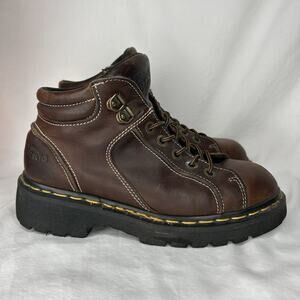 Vintage Dr Martens 9352 Boots UK Size 5 Women’s Size 7 AW 004 Brown Chunky Ankle